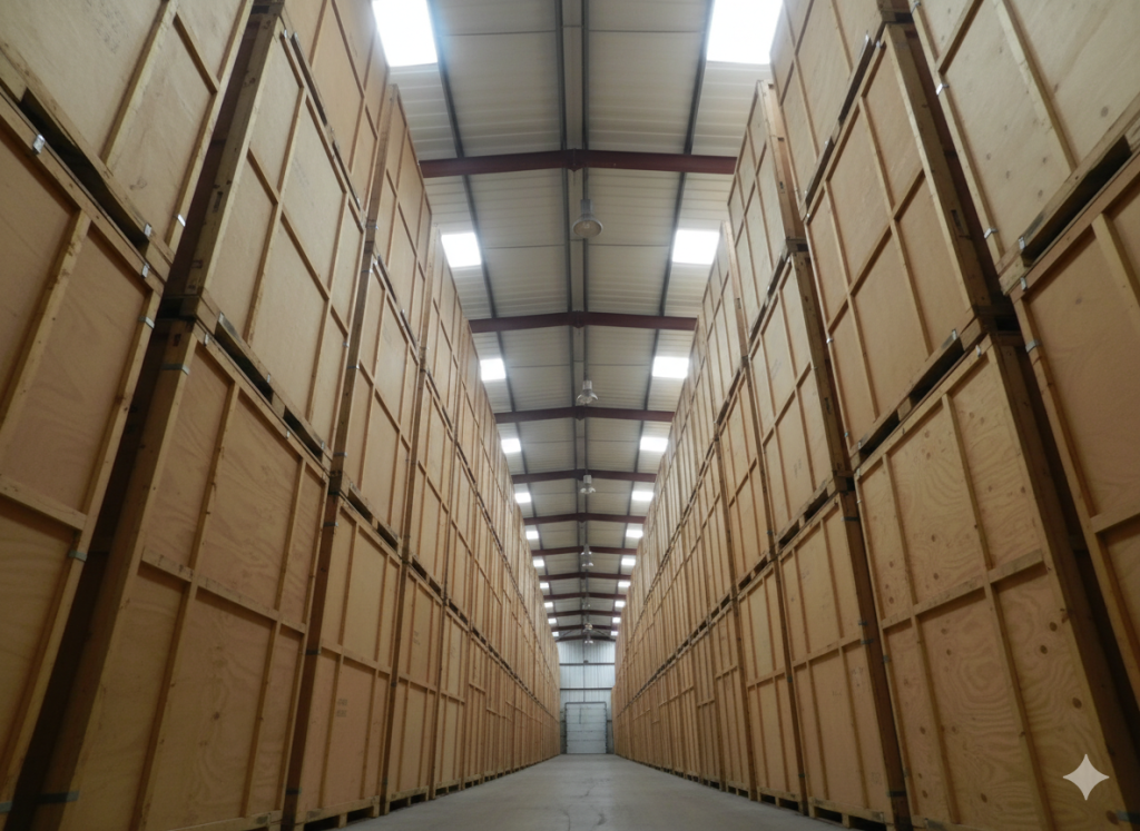 Simply Store collection van outside a home in East Anglia